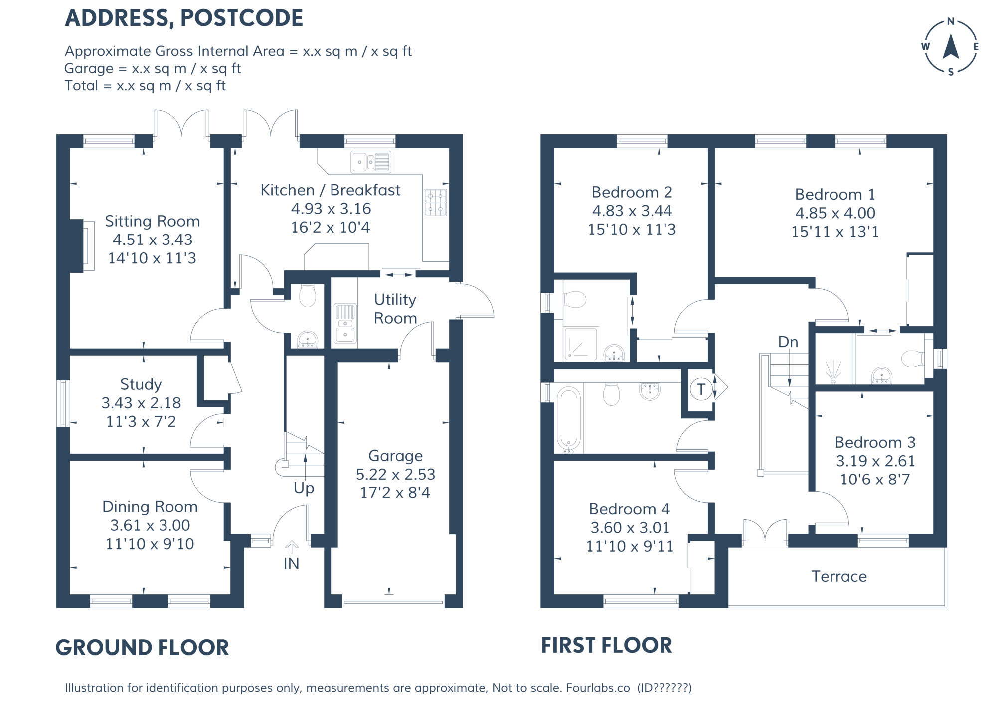 Fourlabs Blue And White Floor Plan
