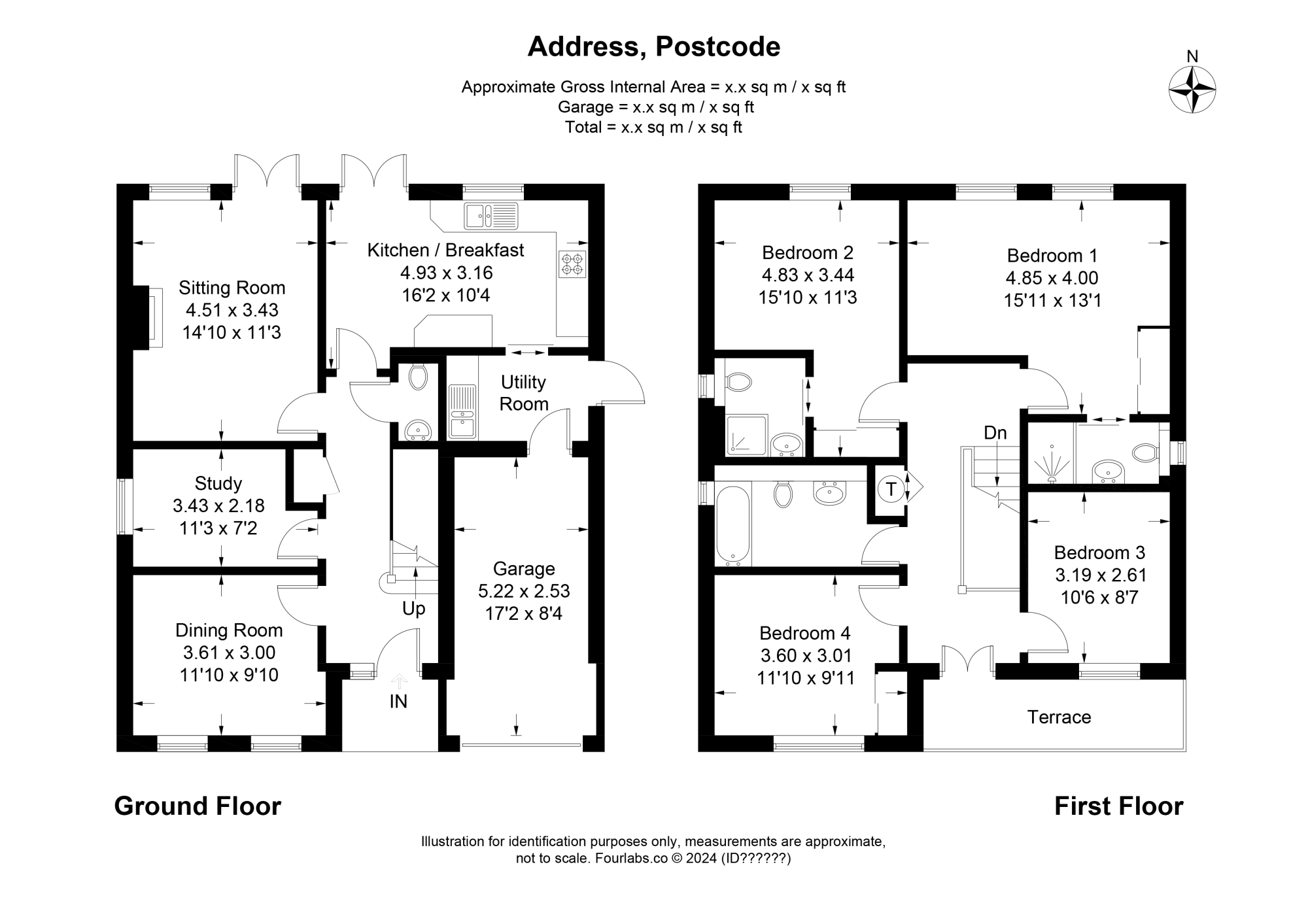 Standard floor plan example